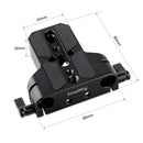 SmallRig Baseplate with Dual 15mm Rod Clamp 1674