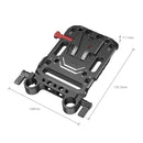 SmallRig V Mount Battery Plate with Dual 15mm Rod Clamp 3016