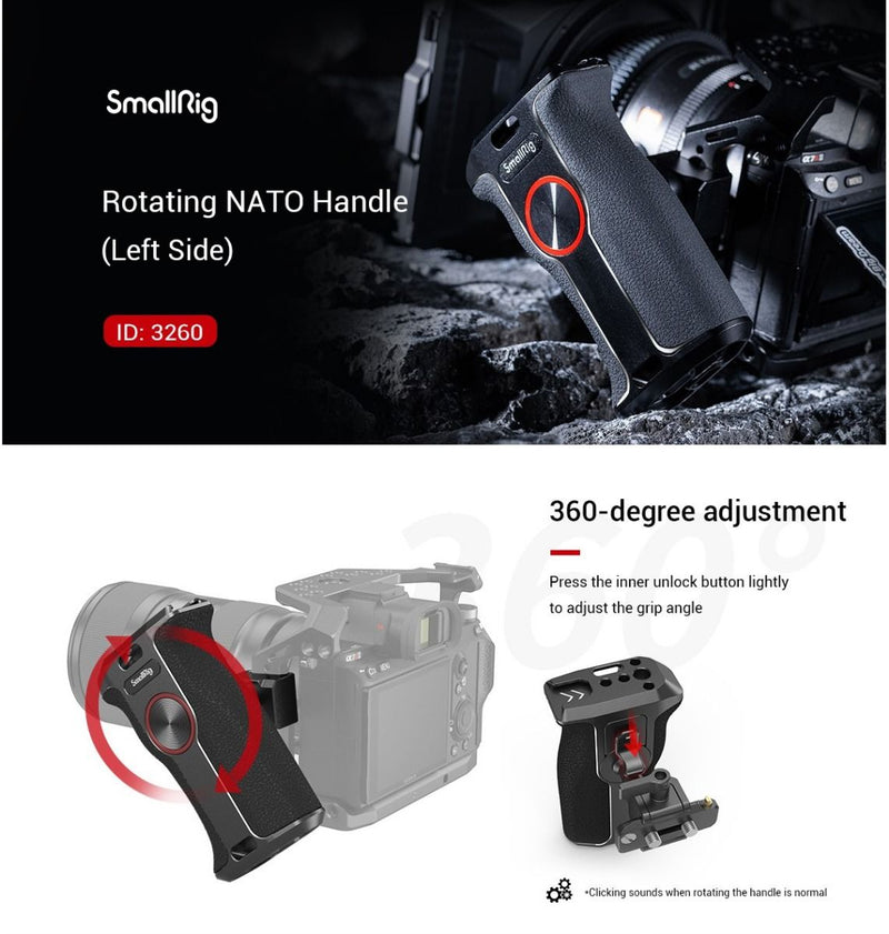 SmallRig Rotating NATO Handle (Left Side) 3260