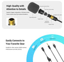 simorr Wave L1 3.5mm Lavalier Microphone (Black) 3388