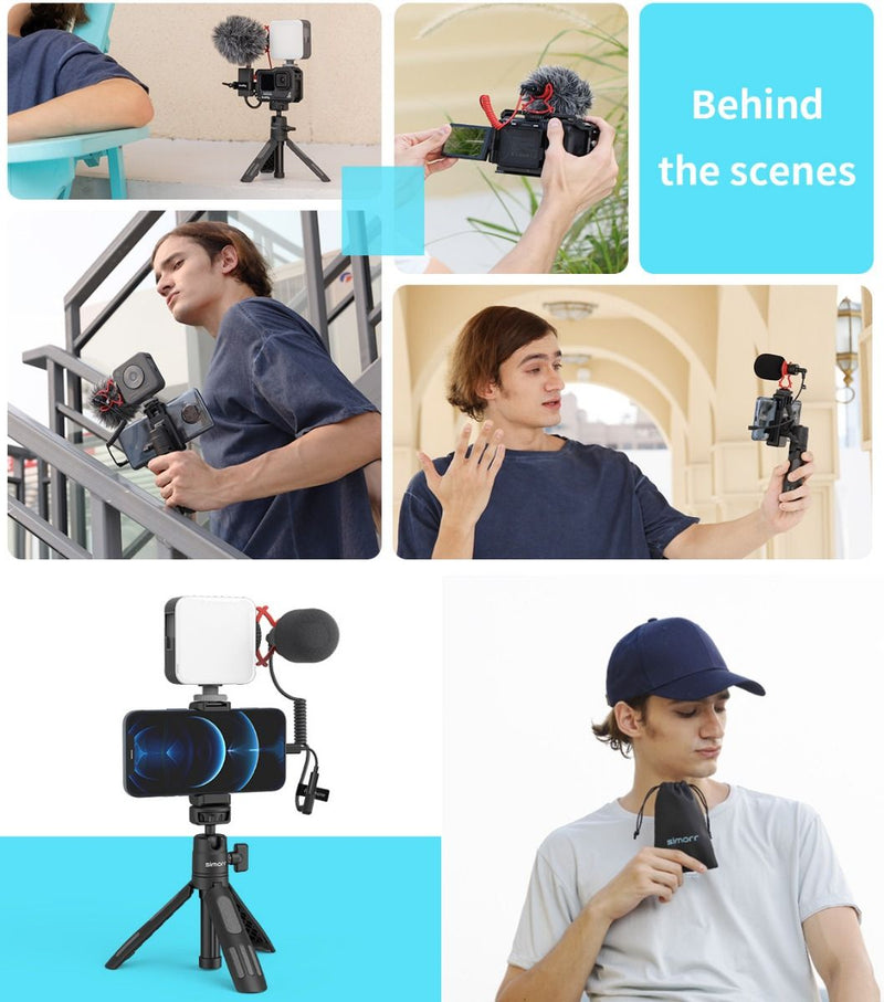 simorr Wave S1 Lite Compact On-Camera Microphone 3452