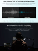 simorr Wave U1 USB Condenser Microphone (White) 3492