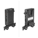 SmallRig V Mount Battery Adapter Plate (Basic Version) with Dual Rod Clamp 3498B