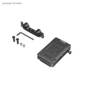 SmallRig V Mount Battery Adapter Plate (Basic Version) with Dual Rod Clamp 3498B