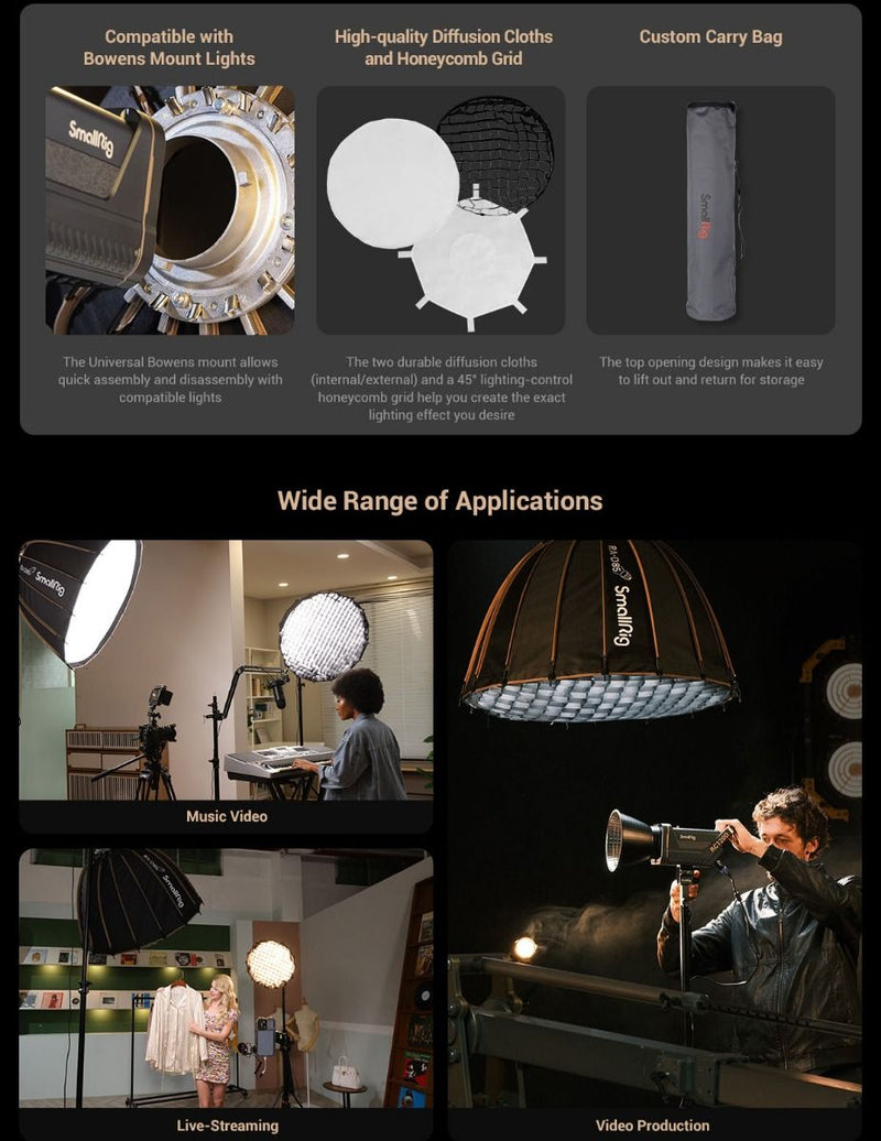 SmallRig RA-D85 Parabolic Softbox 3586