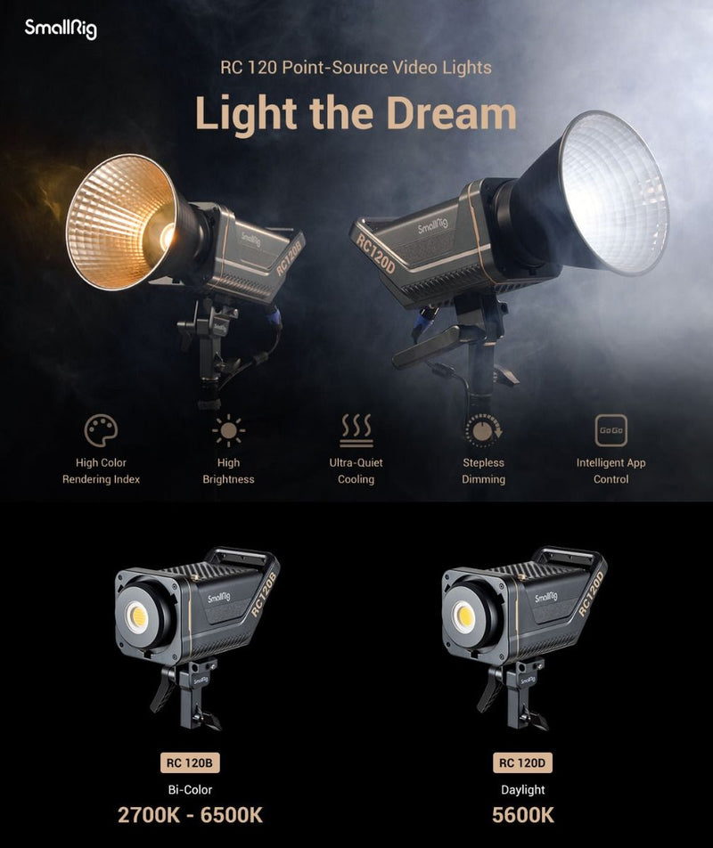 SmallRig RC 120D Point-Source Video Light (AU) 3614