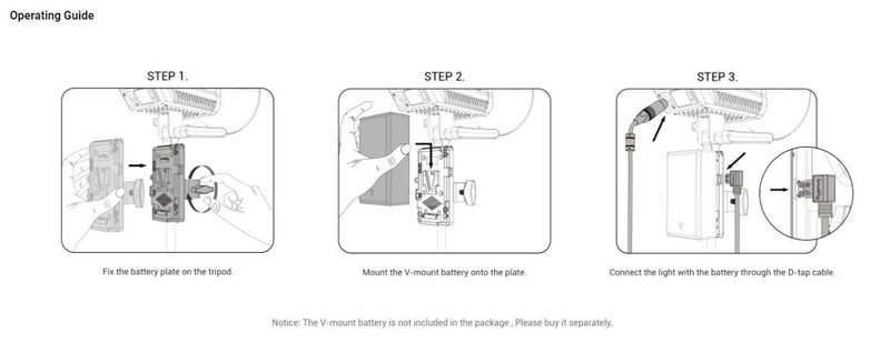SmallRig RA V1 V-mount Battery Plate 3676
