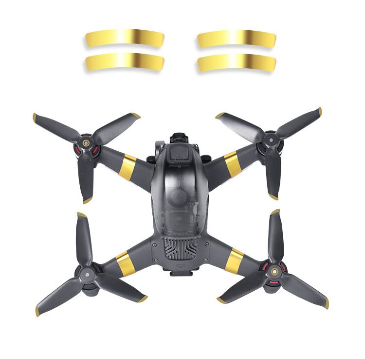 Sunnylife 5328S Quick-Release Propellers for DJI FPV (Gold)(1 pair + arm stickers)