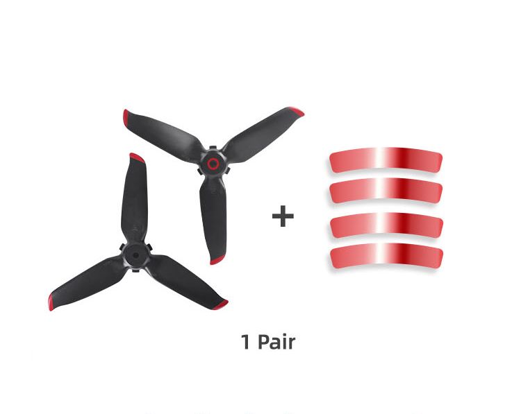 Sunnylife 5328S Quick-Release Propellers for DJI FPV (Red)(1 pair + arm stickers)