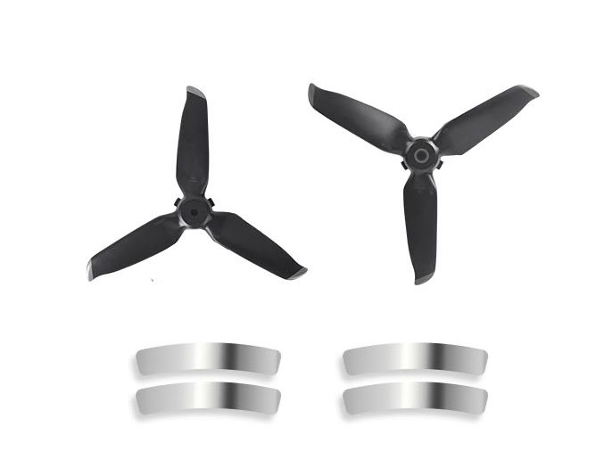 Sunnylife 5328S Quick-Release Propellers for DJI FPV (Silver)(1 pair + arm stickers)