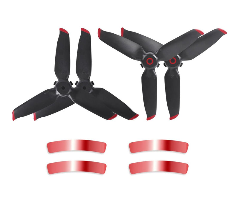 Sunnylife 5328S Quick-Release Propellers for DJI FPV (Red)(2 pairs + arm stickers)