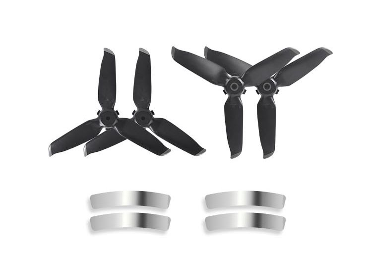 Sunnylife 5328S Quick-Release Propellers for DJI FPV (Silver)(2 pairs + arm stickers)