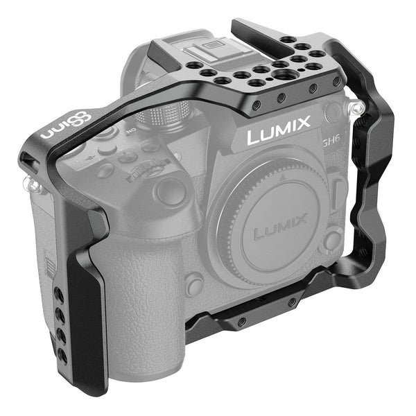 8Sinn Cage for Panasonic GH6 with Versatile 1/4" Mounting Points, 3/8" Arri Locating Points, and M4 Threads