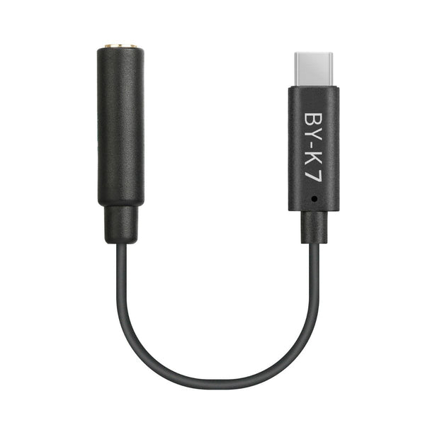 BOYA BY-K7 3.5mm TRS (Female) to Type-C (Male) Audio Adapter