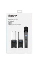 BOYA UHF Dual-Channel Wireless Microphone System (TX8 PRO + RX8 PRO + BY-WHM8 PRO)