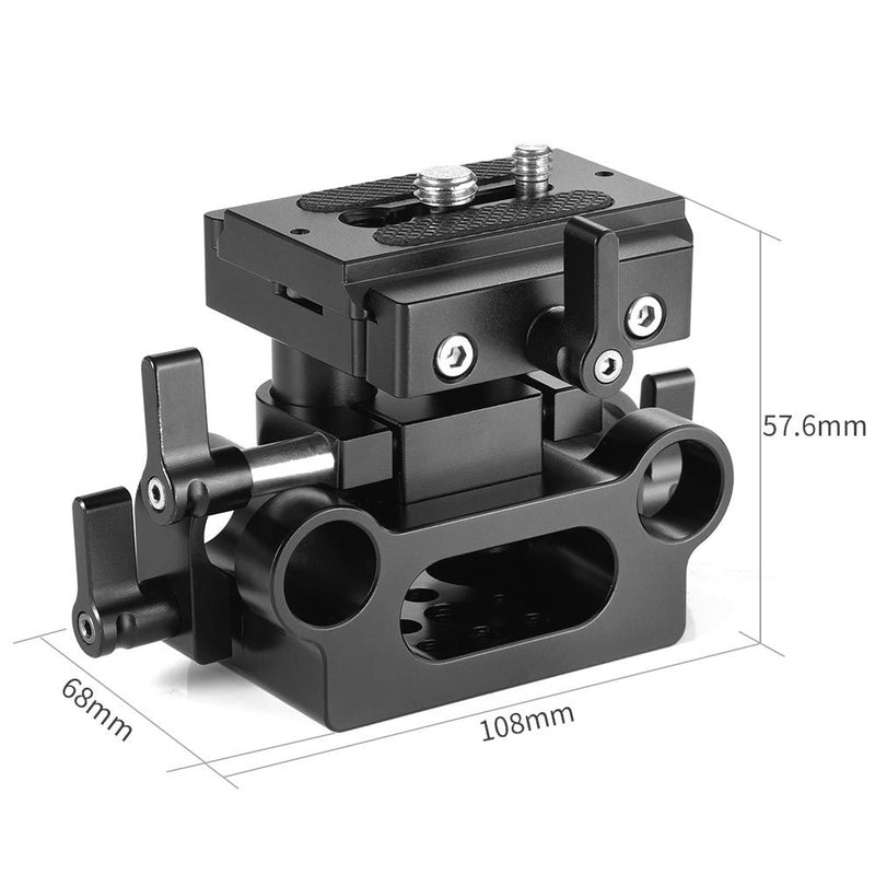 SmallRig Universal 15mm Rail Support System Baseplate 2272B