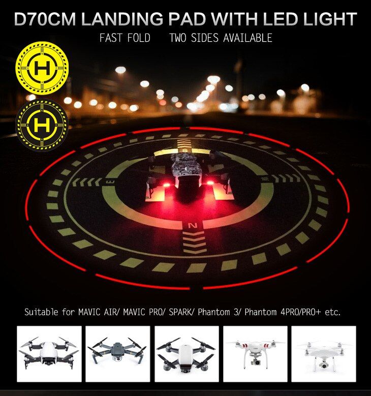 Sunnylife 70cm Foldable Landing Pad  with Lighting