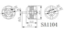 EaglePower SA1104 7000KV Brushless Motors (x4) for FPV Racing Drone