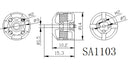 EaglePower SA1103 10000KV Brushless Motors (x4) for FPV Racing Drone