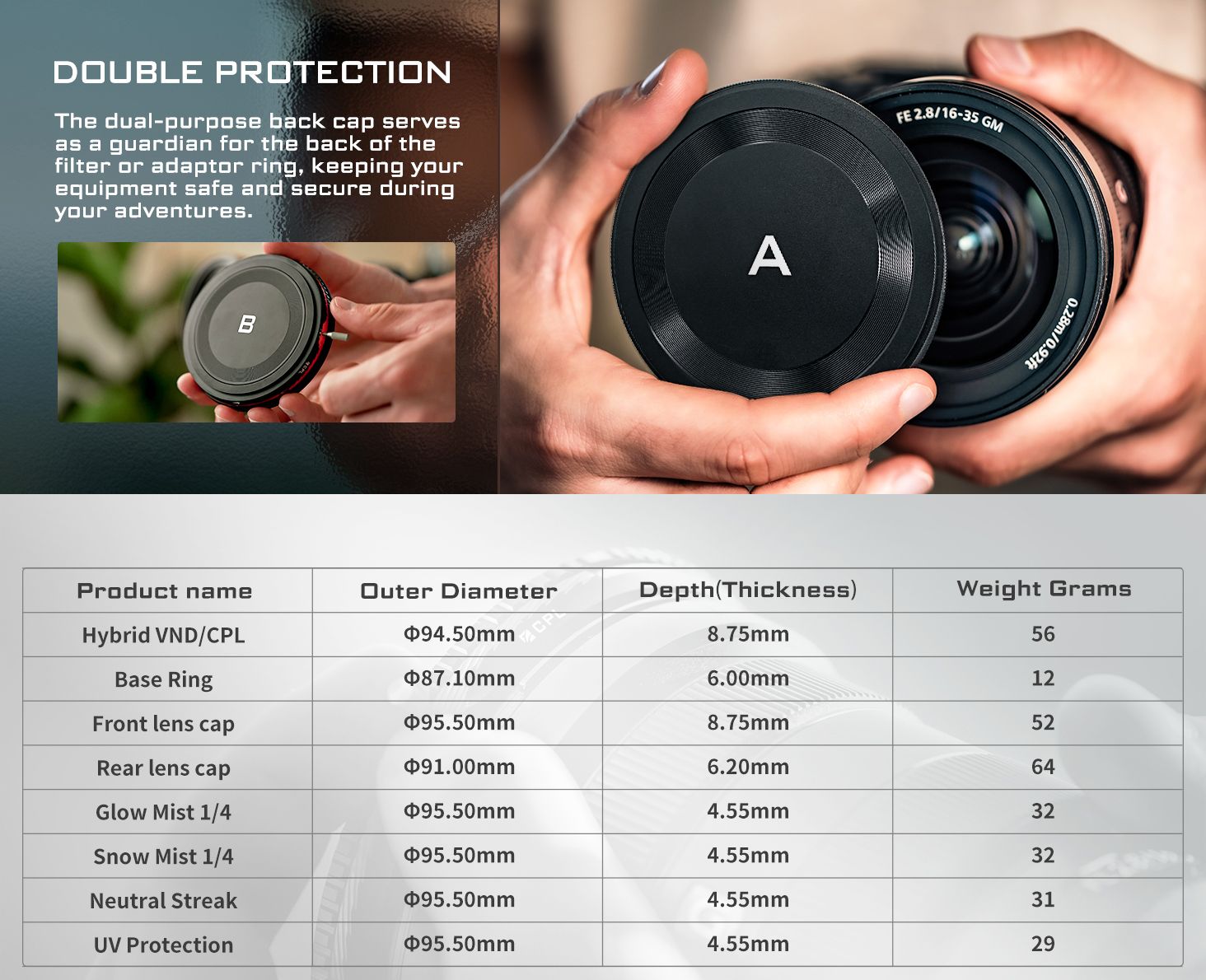 Freewell 82mm V2 Filtro Híbrido Magnético VND/CPL 3-7 Pasos | Calidad Óptica