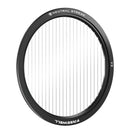 Freewell V2 Series Neutral Light Streak Filter showcasing its ability to produce dynamic stripe effects corresponding to varied light colors.