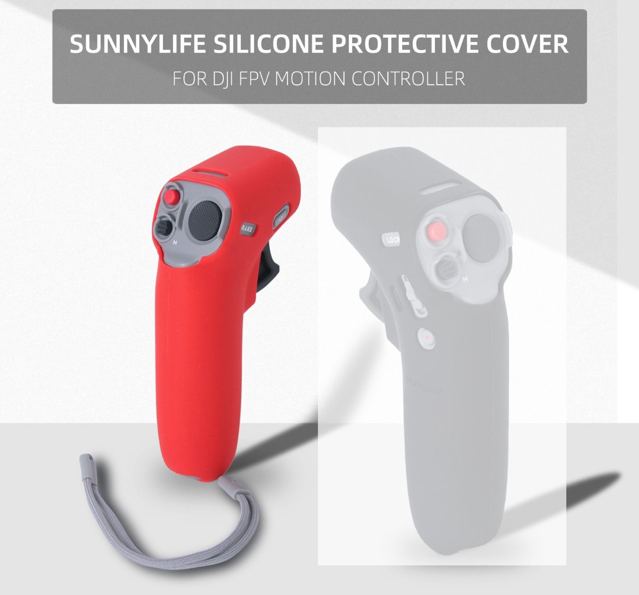 Sunnylife Silicone Protective Cover for DJI FPV Motion Controller (Red