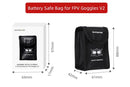 Sunnylife Li-Po Battery Safe Storage Bag for DJI FPV Goggles V2 (for 1 battery)