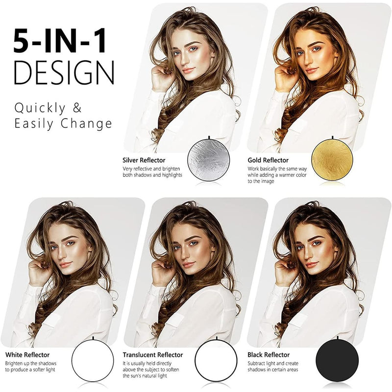 K&F Concept 5-in-1 Reflectors 43"/110cm