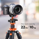 K&F Concept Aluminum Tripod Detachable Monopod with Quick Release Plate and BH-28 Ball Head