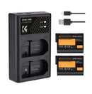 K&F Concept EN-EL15 2000mAh Digital Camera Dual Battery with Dual Channel Charger