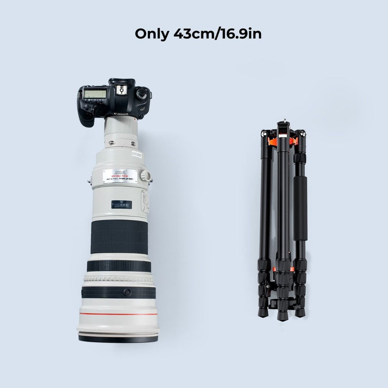 K&F Concept K255A4 Magnesium Aluminum Alloy Tripod with BH-28L Ball Head