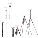 K&F Concept K255A4 Magnesium Aluminum Alloy Tripod with BH-28L Ball Head