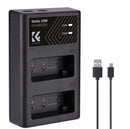 K&F Concept LP-E17 Dual Channel Charger with Type-C Charging Cable