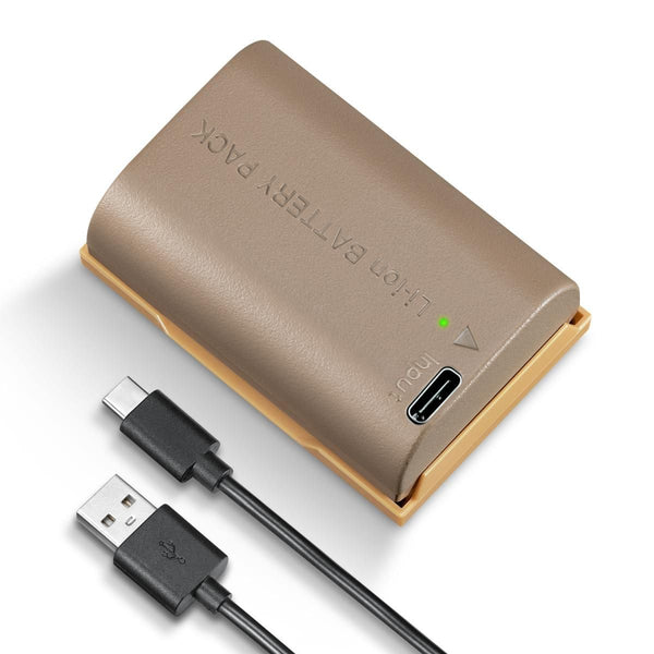 K&F Concept LP-E6NH 2250mAh Type-C Mount Direct Camera Battery