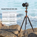 K&F Concept T254A8 Aluminum Center Column Tripod with BH-28L Ball Head