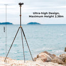 K&F Concept T254A8 Aluminum Center Column Tripod with BH-28L Ball Head
