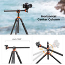 K&F Concept T254A8 Aluminum Center Column Tripod with BH-28L Ball Head