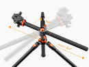 K&F Concept T254A8 Aluminum Center Column Tripod with BH-28L Ball Head