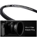 K&F Concept 18-in-1 Filter Adapter Set (9x Step Up Ring + 9x Step Down Ring)