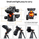 K&F Concept 35mm Metal Tripod Ball Head with 1/4 inch Quick Release Plate