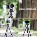K&F Concept 64" Lightweight Travel Tripod with 3-Way Swivel Pan Tilt Head