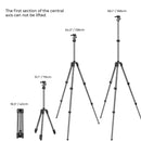 K&F Concept 66" Aluminum Tripod  with BH-25C CNC Ball Head