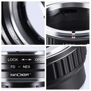 K&F Concept M13101 Canon FD Lenses to Sony E Lens Mount Adapter