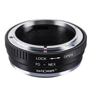 K&F Concept M13101 Canon FD Lenses to Sony E Lens Mount Adapter