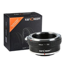 K&F Concept M11111 Nikon F Lenses to Fuji X Lens Mount Adapter (NIK-FX)