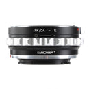 K&F Concept M35101 Pentax K/M/A/FA/DA Lenses to Sony E Lens Mount Adapter for DSLR