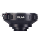 K&F Concept M11231 Nikon F Lenses to C Lens Mount Adapter (NIK-C)