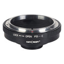 K&F Concept M13231 Canon FD Lenses to C Lens Mount Adapter