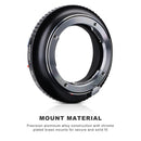 K&F Concept M17211 Pentax K Lenses to Fuji GFX Lens Mount Adapter