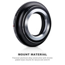 K&F Concept M10211 M42 Lenses to Fuji GFX Lens Mount Adapter